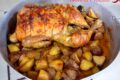 Pollo arrosto con le patate per il Pollo arrosto day