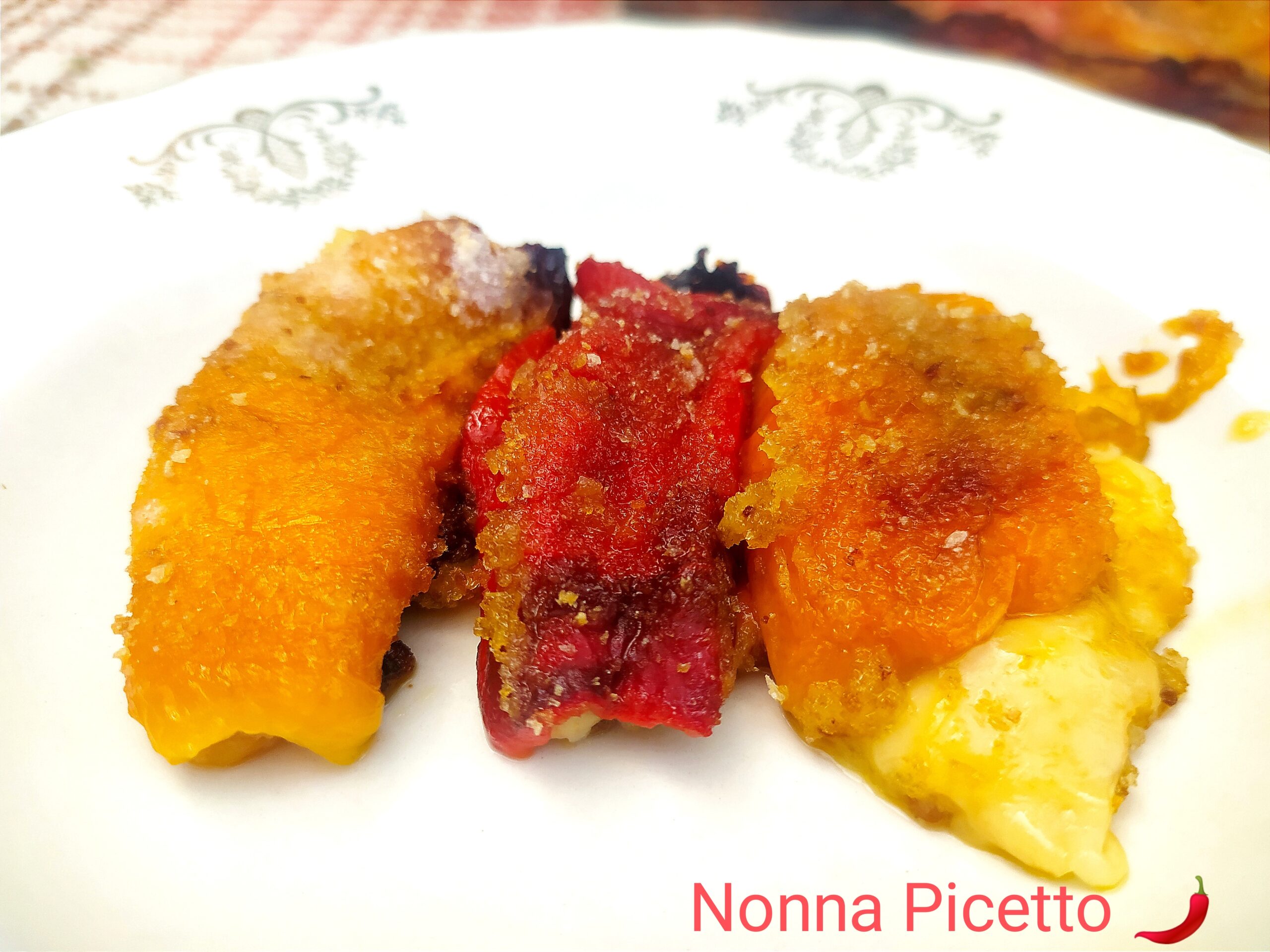 Involtini di peperoni arrostiti gratinati al forno - Il Blog di Picetto