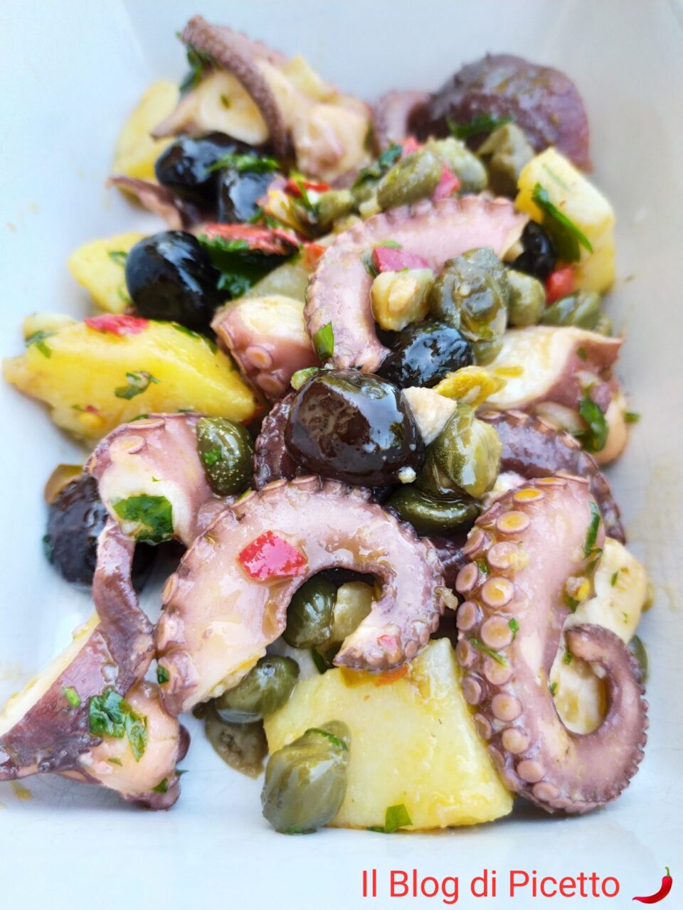 Polpo e patate in insalata di Cannavacciuolo