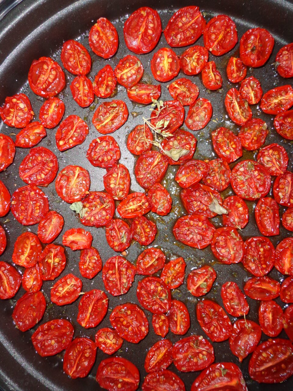 pomodorini confit veloci al microonde senza zucchero